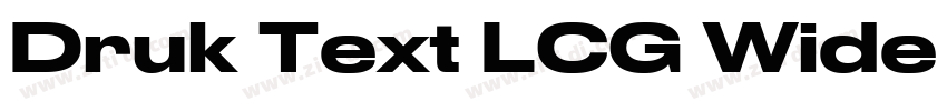 Druk Text LCG Wide M字体转换